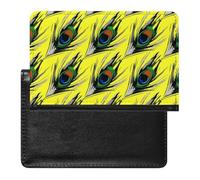 NYKVTG Passport and Vaccine Card Holder Peacock Feather Passport Cover Documents Organizer Protector