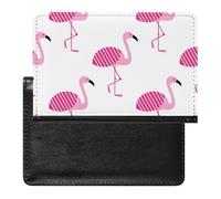 NYKVTG Passport and Vaccine Card Holder Pink Flamingos Passport Cover Documents Organizer Protector