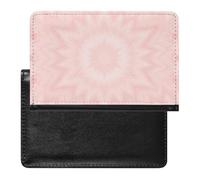 NYKVTG Passport and Vaccine Card Holder Pink Kaleidoscope Passport Cover Documents Organizer Protector