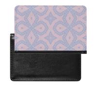 NYKVTG Passport and Vaccine Card Holder Purple Floral Passport Cover Documents Organizer Protector