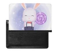 NYKVTG Passport and Vaccine Card Holder Rabbit Candy Passport Cover Documents Organizer Protector