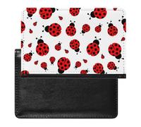 NYKVTG Passport and Vaccine Card Holder Red Ladybug Passport Cover Documents Organizer Protector