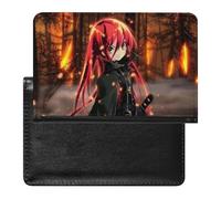 NYKVTG Passport Holder Anime Girl Passport Wallet Pu Leather Passport Cover for Women Men