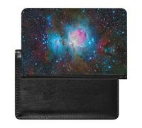 NYKVTG Passport Holder Blue Galaxy Passport Cover Case Waterproof Travel Wallet for Women Men