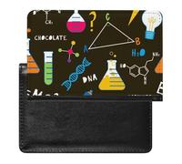 NYKVTG Passport Holder Chemical Passport Wallet Pu Leather Passport Cover for Women Men