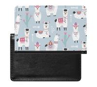 NYKVTG Passport Holder Cute Alpaca Passport Cover Case Waterproof Travel Wallet for Women Men