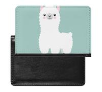 NYKVTG Passport Holder Cute Alpaca Passport Wallet Pu Leather Passport Cover for Women Men