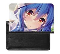 NYKVTG Passport Holder Cute Anime Passport Wallet Pu Leather Passport Cover for Women Men
