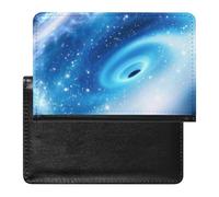 NYKVTG Passport Holder Galaxy Blue Passport Cover Case Waterproof Travel Wallet for Women Men