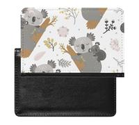 NYKVTG Passport Holder Koala Flowers Passport Cover Case Waterproof Travel Wallet for Women Men