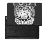 NYKVTG Passport Holder Pug Dog Passport Cover Case Waterproof Travel Wallet for Women Men