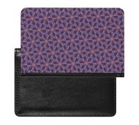 NYKVTG Passport Holder Purple Floral Passport Wallet Pu Leather Passport Cover for Women Men