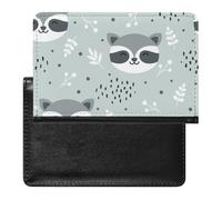 NYKVTG Passport Holder Raccoon Cute Passport Cover Case Waterproof Travel Wallet for Women Men