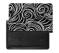 NYKVTG Passport Holder Snake Black Passport Wallet Pu Leather Passport Cover for Women Men