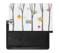 NYKVTG Passport Holder Tree Branch Bird Passport Cover Case Waterproof Travel Wallet for Women Men