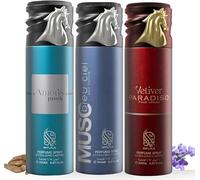 Nylaa Perfume Deodorant Body Spray 200ml - Aerosol Men and Women - Body Mist Fragrance Non-Staining - Extra Long Lasting Arabic Perfume Oud Floral Vanilla Fresh Scents- Pack of 3 (Fresh & Citrus)