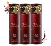 Nylaa Perfume Deodorant- Pack of 3 Body Spray 200ml - Aerosol Men and Women - Body Mist For Instant Freshness Fragrance Non-Staining - Extra Long Lasting Arabic Perfume Scents (Vetiver Paradiso)