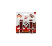 Nylabone 2-Pack Extreme Chew Toy Bone, Bacon/Steak, XS