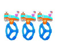 Nylabone 3 Pack of Spin Tug & Play Puppy Chew Toys Large Allergen-Free Peanut Butter Flavor