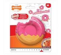 Nylabone Bacon Glazed Extreme Donut Dog Chew Toy (Medium) | Durable Nylon, Long Lasting, Extreme Chew, Textured Toy, Cleans Teeth, Bacon Flavour, for Medium Dogs up to 16 kg