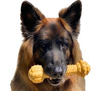 Nylabone Barbell Power Chew Durable Dog Toy Peanut Butter XX-Large/Monster 1 Count