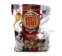 Nylabone Beef Broth Bones for Dogs, Pack of 60, 2.6 lb