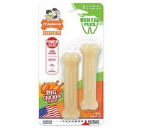 Nylabone Daily Dental Bone Dog Chew Toy, X-Small, for Dogs up to 7kg (pack of 2)