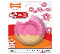 Nylabone Donut Power Chew Toy for Dogs, Dog Toys for Aggressive Chewers, Bacon Glazed Flavor, Medium Dogs - Up to 35 lbs, 1 Count