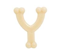 Nylabone Dura Chew Extreme Tough Dog Chew Toy Bone, Chicken Flavour Wishbone, S, for Dogs Up to 11 kg