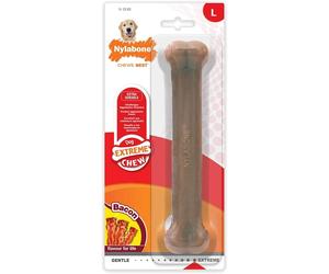 Nylabone Dura Chew Tough Strong Dog Bone Toy Chicken, Bacon original Flavours