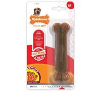 NYLABONE EXTREME BACON FLAVOUR DURA CHEW TOUGH DURABLE STRONG DOG BONE TOY SIZES