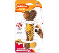 NYLABONE EXTREME BEEF & CHEESE TEXTURED NYLON DOG CHEW BONE NYLON TOY 2 SIZES