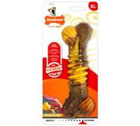 Nylabone Dog Chew Toy Extreme Textured Bone, Durable, Cleans Teeth, Beef & Cheese, X-Large
