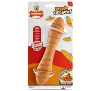Nylabone Extreme Chewers Tough Nylon Dog Novelty Baguette Chew Toy, Durable, Boredom Breaker, Cleans Teeth, Roast Chicken Flavour, Large, For Dogs 0-23kg