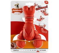 Nylabone Extreme Chewers Tough Nylon Dog Novelty Lobster Chew Toy, Durable, Boredom Breaker, Cleans Teeth, Filet Mignon Flavour, Extra Large, For Dogs 0-23+kg