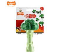 Nylabone Extreme Chewers Tough Nylon Dog Novelty Broccoli Chew Toy, Durable, Boredom Breaker, Cleans Teeth, Bacon & Cheese Flavour, Large, For Dogs 0-23kg
