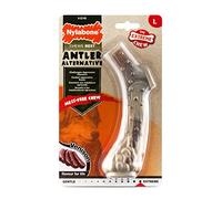 Nylabone Extreme Tough Dog Chew Toy Antler Alternative, Mess-Free, Venison Flavour, Large, for Dogs Upto 23 kg