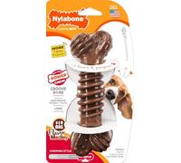 Nylabone Dog Chew Toy Bone Dura Chew Plus – Durable, Cleans Teeth – Medium, Chicken Flavor