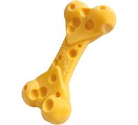 Nylabone Extreme Tough Dog Chew Toy Cheese Bone, Durable, Cleans Teeth, Cheese