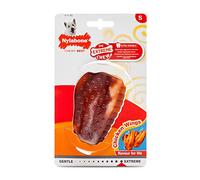 Nylabone Extreme Tough Dog Chew Toy Chicken Wing Alternative, Mess-Free, Chicken Flavour, Small, for Dogs Upto 11 kg