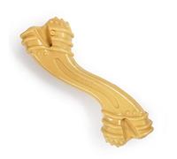 Nylabone Extreme Tough Dog Chew Toy Curvy Bone, Cleans Teeth, Peanut Butter Flavour, Large, for Dogs Up to 23 kg
