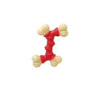 Nylabone Extreme Tough Dog Chew Toy, Double Bend Bone, Cleans Teeth, Bacon Flavour, Medium, for Dogs Up to 16 kg