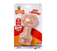 Nylabone Extreme Tough Dog Chew Toy Novelty Pig, Durable, Cleans Teeth, Bacon Flavour, Large, for Dogs Up to 23 kg