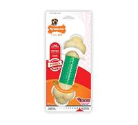 Nylabone Dog Chew Bone Wolf – Double Action, Extreme Tough, Cleans Teeth, Bacon Flavour, Up to 16 kg