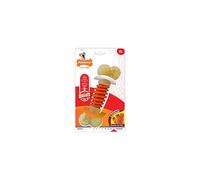 Nylabone Extreme Tough Pro Action Dog Chew Toy, Cleans Teeth, Bacon Flavour, XL, for Dogs Over 23 kg