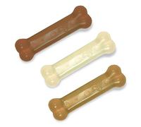 Nylabone Flexi Chew Peanut Butter, Bacon and Beef Dog Chews for Moderate Chewers, Extra Small