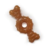 Nylabone Gentle Puppy Dog Petite Ring Bone Teething Chew Toy, Chicken Flavour, Extra Small, for Puppies Up to 7 kg