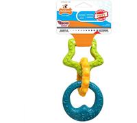 Nylabone Gentle Puppy Dog Teething Chew Toy Rings, Bacon Flavour, Small, for Puppies Up to 11 kg