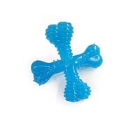 Nylabone Dog Chew Toy Puppy Teething Crossbone - Textured, Beef Flavor, X-Small