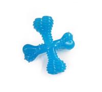 Nylabone Gentle Puppy Dog Teething X Bone Dental Chew Toy, Beef Flavour, Extra Small, for Puppies Up to 7 kg